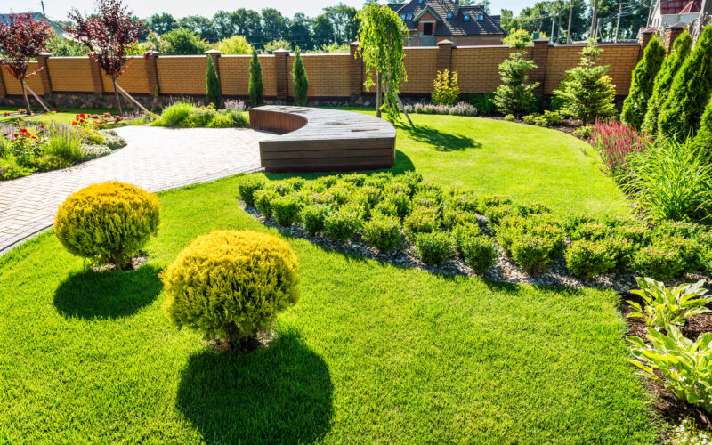 beautiful landscaping with beautiful plants and flowers